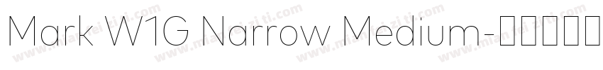 Mark W1G Narrow Medium字体转换